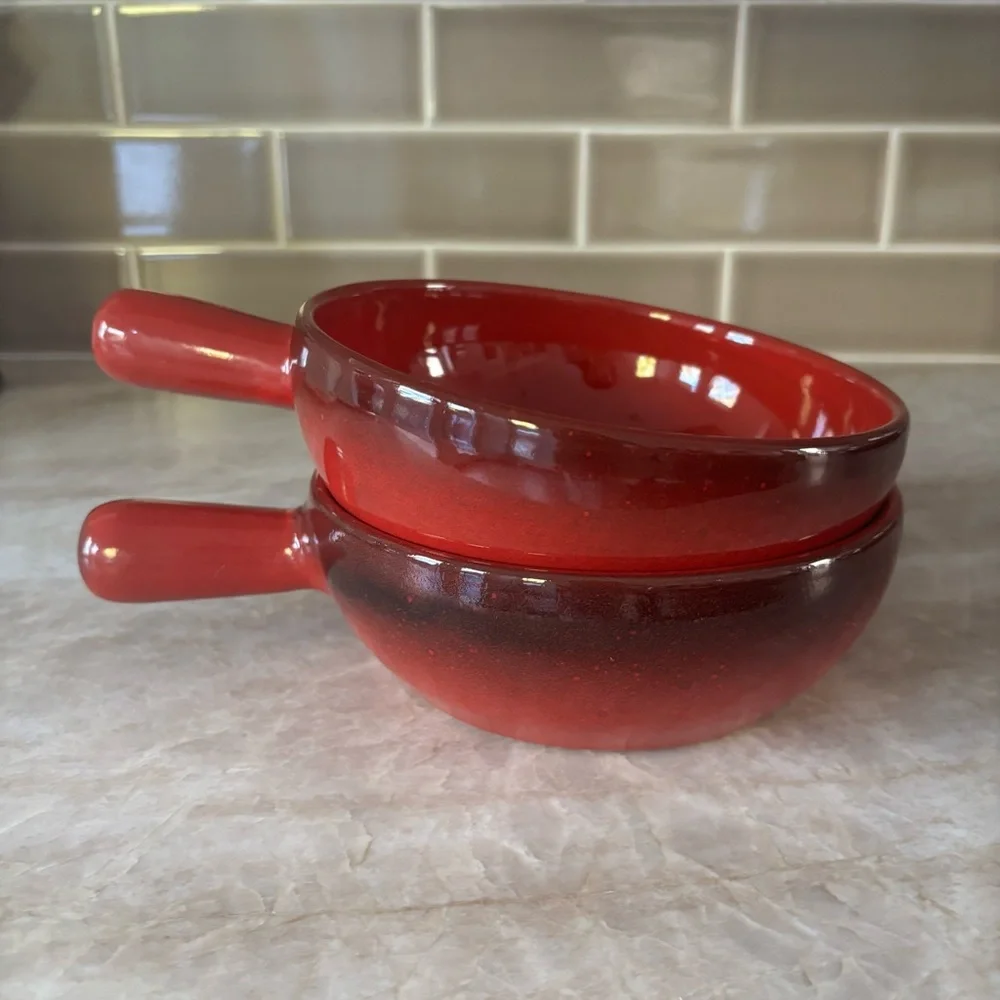 De Silva Terracotta Red Casserole Baking Serving Bowls  Made in Italy